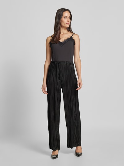 Vero Moda Plissee-Hose mit weitem Bein Modell 'PLIS' Black 1