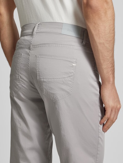 Brax Regular fit chino in 5-pocketmodel, model 'ULTRALIGHT' Lichtgrijs - 3