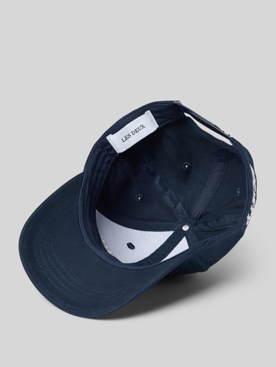 Les Deux Baseballpet met labelstitching Donkerblauw - 2