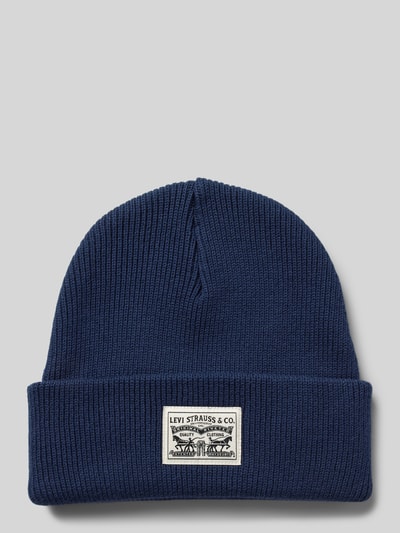 Levi's® Beanie met labelpatch, model 'BACKPATCH' Marineblauw - 1