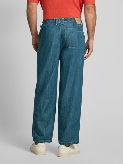 American Vintage Jeans met steekzakken, model 'OZYR' Donkerblauw - 5
