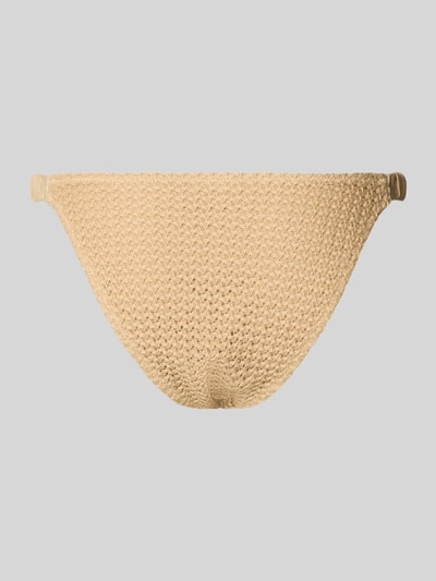 Produktfoto, Bikini-Slip mit Strukturmuster von Jake*s Casual in Beige, körpernahe Passform, Material-Mix mit Stretch-Anteil, elastischer Bund.