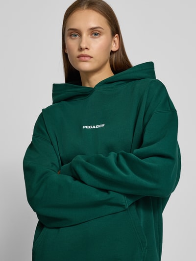 Pegador Oversized Hoodie mit Logo-Stitching Modell 'Clarita' Dunkelgruen 3
