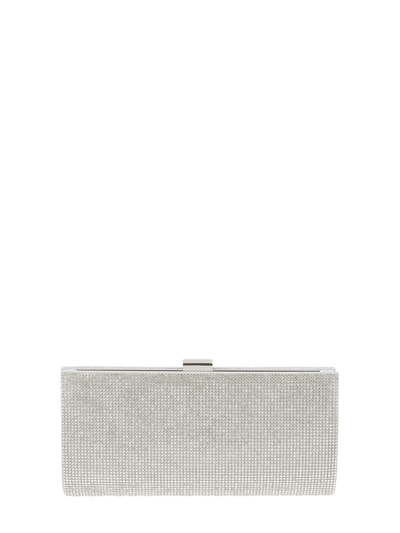 Jake*s Cocktail Clutch mit Strasssteinen Silber 6