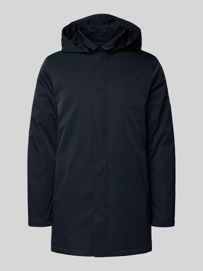 Profuomo Regenjack met blinde ritssluiting Marineblauw - 2