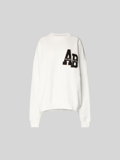 Anine Bing Oversized Sweatshirt mit Label-Detail Offwhite 2
