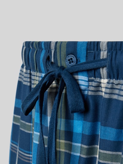 Schiesser Regular fit pyjamabroek met tunnelkoord Blauw - 2