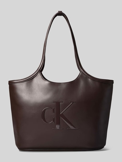 CK Calvin Klein Shopper mit Logo-Prägung Dunkelbraun 2