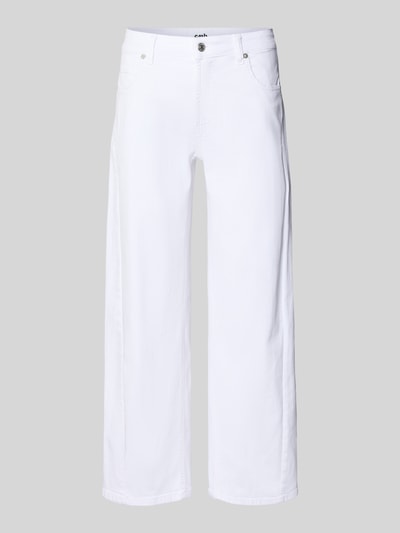 CAMBIO Wide Fit Stoffhose im 5-Pocket-Design Modell 'Oria' Weiss 2