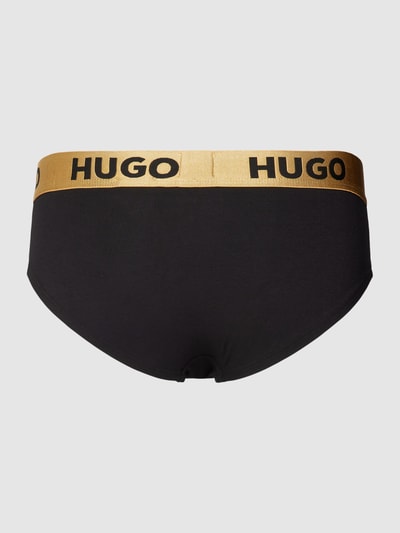 HUGO Slip mit elastischem Label-Bund Modell 'SPORTY' Gold 3