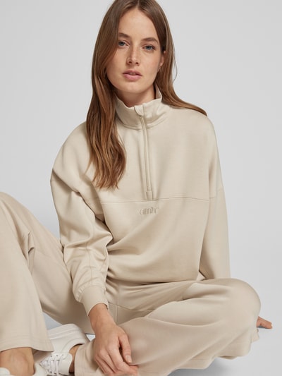 AIMN Sweatshirt mit Label-Stitching Beige 3