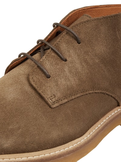 SELECTED HOMME Boots aus Veloursleder Modell 'Luke' Oliv 2