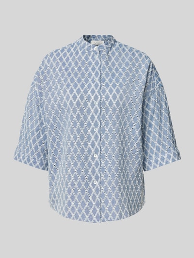 Christian Berg Woman Regular Fit Bluse mit Stehkragen Blau 1