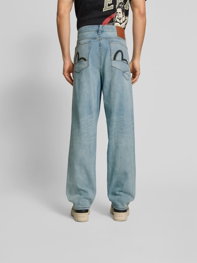 Evisu Straight Fit Jeans mit Stretch-Anteil Jeansblau 5