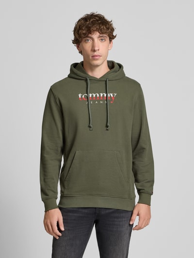 Tommy Jeans Regular Fit Hoodie aus reiner Baumwolle Dunkelgruen 4