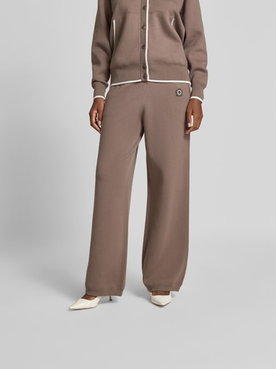 Kenzo Stoffhose mit elastischem Bund Taupe 4