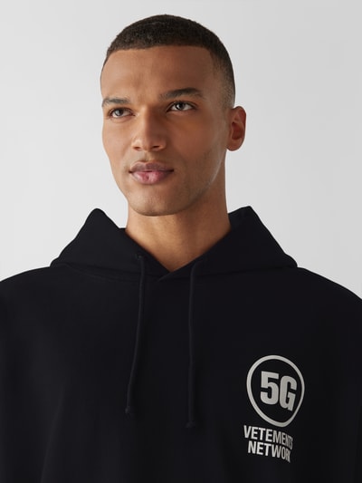 VETEMENTS Hoodie mit Label-Prints Black 6