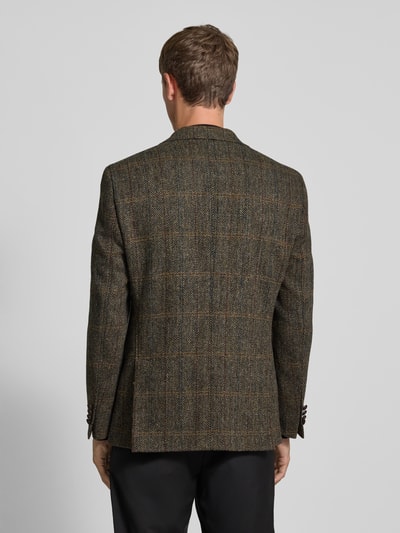 Carl Gross Sakko Harris-Tweed aus Schurwolle Modell 'Theo' Dunkelgruen 5