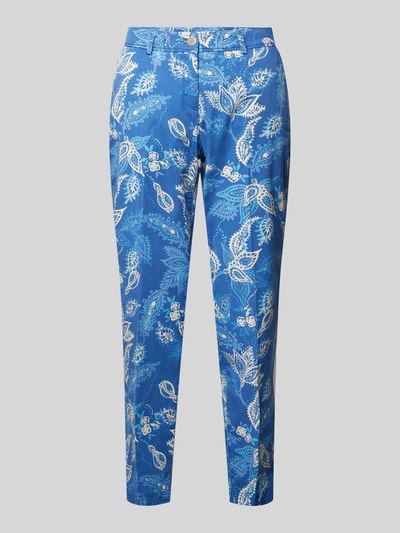 Brax Skinny fit stoffen broek met paisleymotief, model 'Style. Maron' Lichtblauw - 2