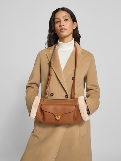 Coccinelle Torba na ramię z obszyciem ze sztucznego futra model ‘BEAT ARCTIC’ Koniakowy 1