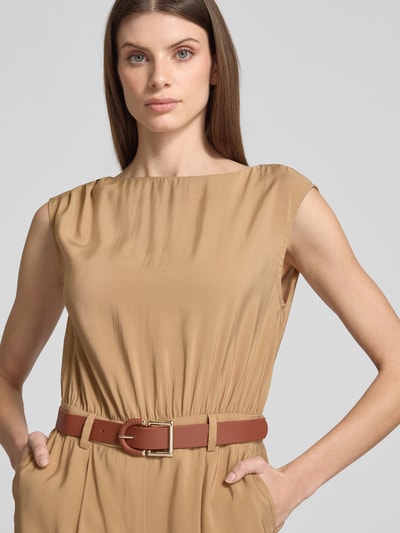 Zero Jumpsuit mit Taillengürtel Beige 3
