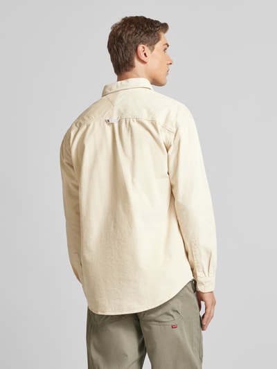 Tommy Jeans Relaxed fit vrijetijdsoverhemd met kentkraag en borstzak Beige - 5