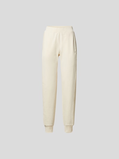 Helmut Lang Sweathose mit Label-Stitching Weiß 2