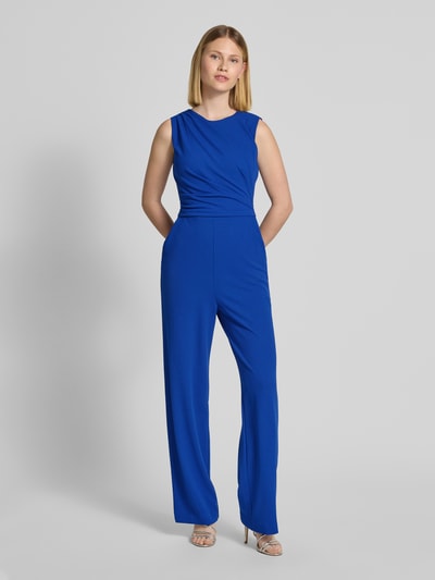 Swing Jumpsuit met ronde hals Koningsblauw - 4