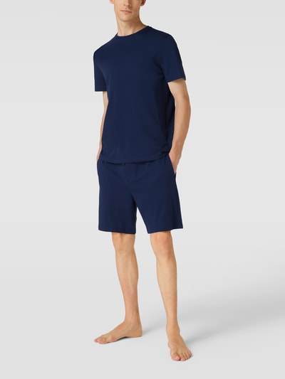 Christian Berg Men Sweatshorts mit Label-Detail Marine 1