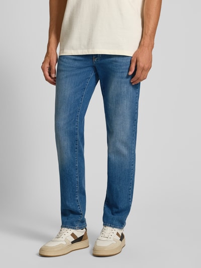 Brax Straight leg jeans in 5-pocketmodel, model 'Cadiz' Donkerblauw - 4