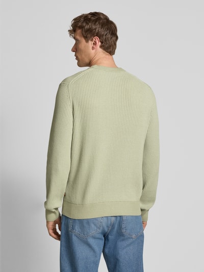 BOSS Orange Regular Fit Strickpullover aus Baumwoll-Mix Modell 'APOKKO' Lind 5