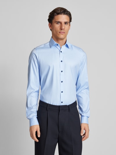 OLYMP Level Five Slim fit zakelijk overhemd met kentkraag, model 'New York' Bleu - 4