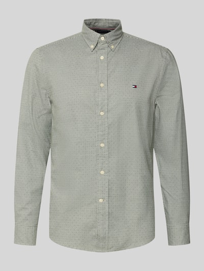 Tommy Hilfiger Koszula casualowa o kroju slim fit z czystej bawełny Khaki 2