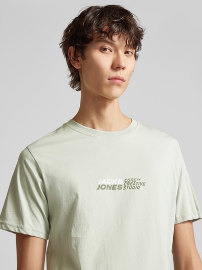 Jack & Jones T-Shirt mit Label-Print Modell 'TARMAC' Mint 3