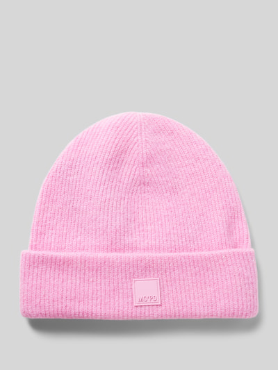 Marc O'Polo Denim Czapka beanie z detalem z logo Różowawy 1