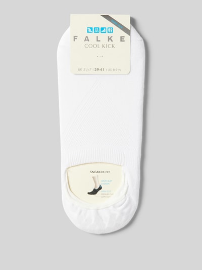 Falke Sneakersocken mit Label-Print Weiss 3