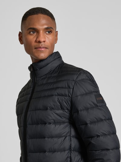 BOSS Orange Slim Fit Steppjacke mit Stehkragen Modell 'ODEN2' Black 3