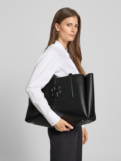 BOSS Torba shopper z monogramem z podwójną literą „B” Czarny 1