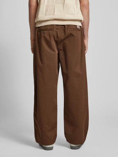 Carhartt Work In Progress Regular Fit Bundfaltenhose mit Eingrifftaschen Modell 'MARV' Dunkelbraun 5