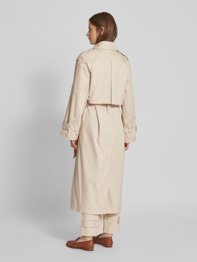 Ivy Oak Trenchcoat met asymmetrische voorkant, model 'CORALINE' Beige - 5