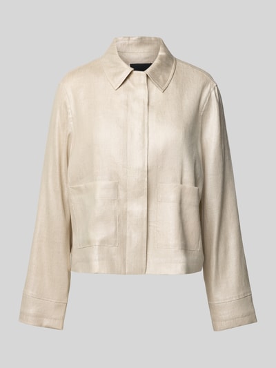 Someday Leinenblazer mit aufgesetzten Eingrifftaschen Modell 'Nania' Sand 2
