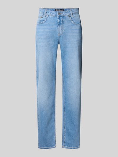 MAC Straight Leg Jeans mit 5-Pocket-Design Modell 'Rick' Hellblau 2