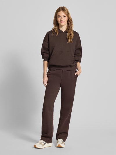 Gina Tricot Oversized Hoodie mit Kapuze Dunkelbraun 1