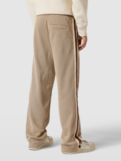 Gant Hose mit Allover-Muster Modell 'Houndstooth' Hellbraun 5