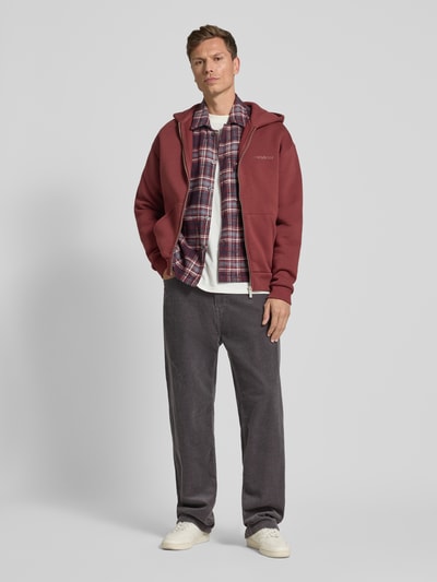 Carhartt Work In Progress Corduroy broek met steekzakken, model 'LANDON' Donkergrijs - 1