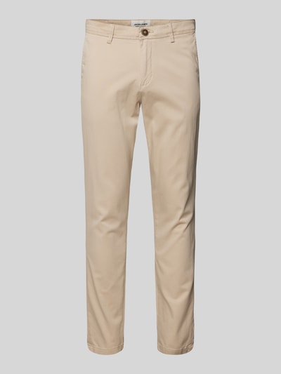 Jack & Jones Slim Fit Chino mit Gürtelschlaufen Modell 'MARCO BOWIE' Beige 2