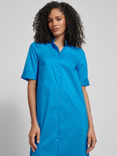 Christian Berg Woman Selection Midi-jurk met opstaande kraag Blauw - 3