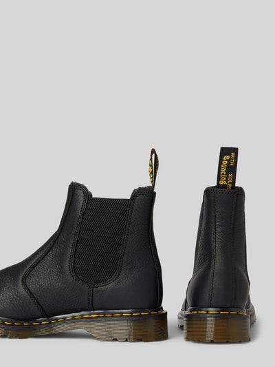 Dr. Martens Boots aus Leder mit elastischen Einsätzen und Label-Detail Black 2