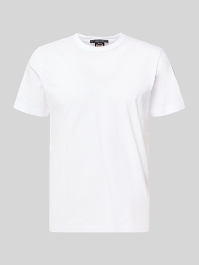 Produktfoto, Regular Fit T-shirt aus katoen van Colmar Originals in effen wit, heren T-shirt met ronde hals, kortärmelig design, ruglengte maat M 70 cm