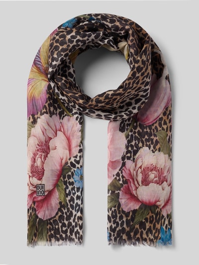 Oui Schal mit floralem Allover-Print Rosa 1